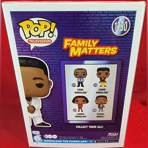 Steve urkel chase funko # 1380 (nib) - Picture 7 of 7